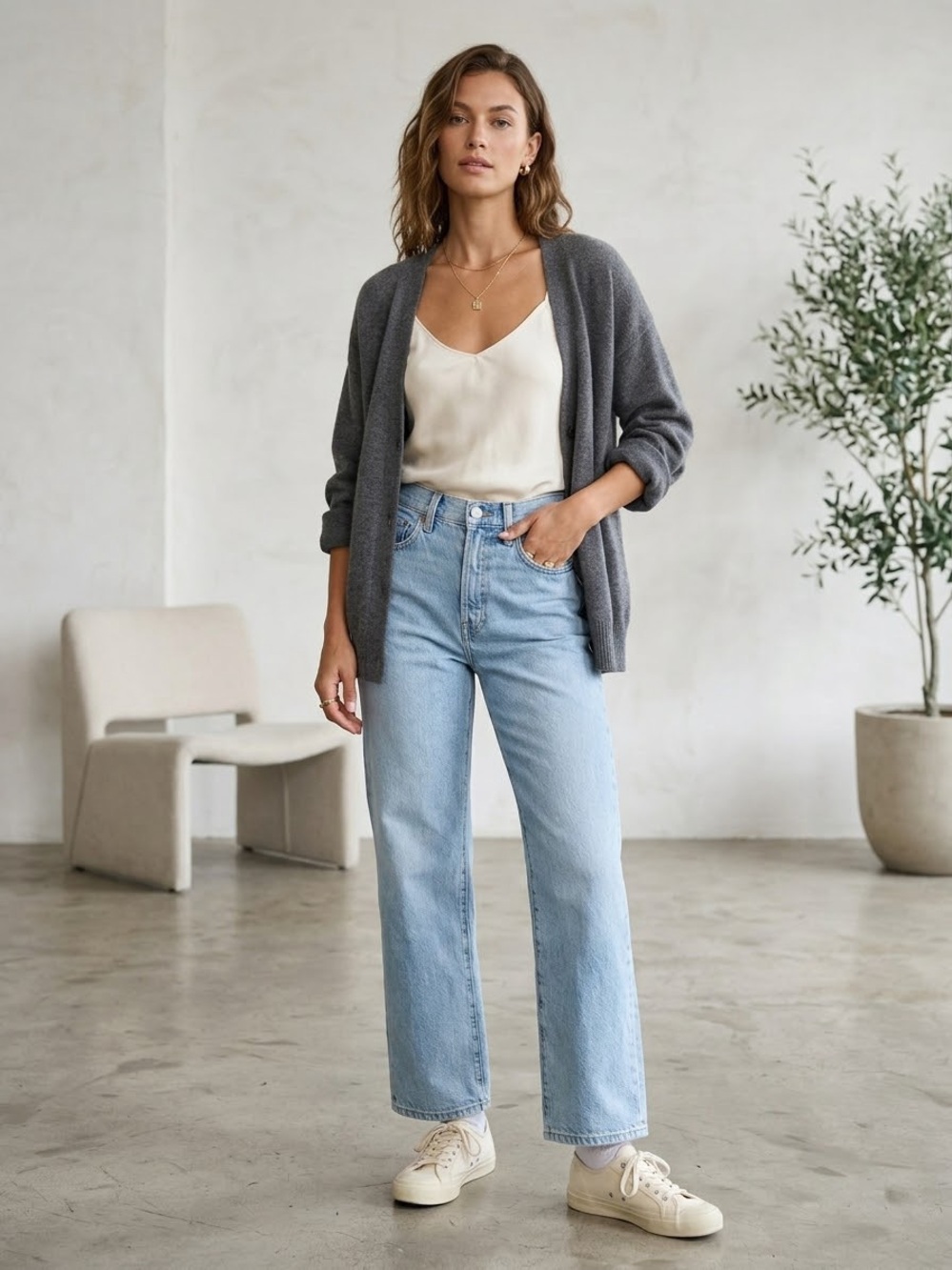 Pistola Organic Cotton High Rise Ribcage Light Wash Straight Leg Ankle Jeans 28